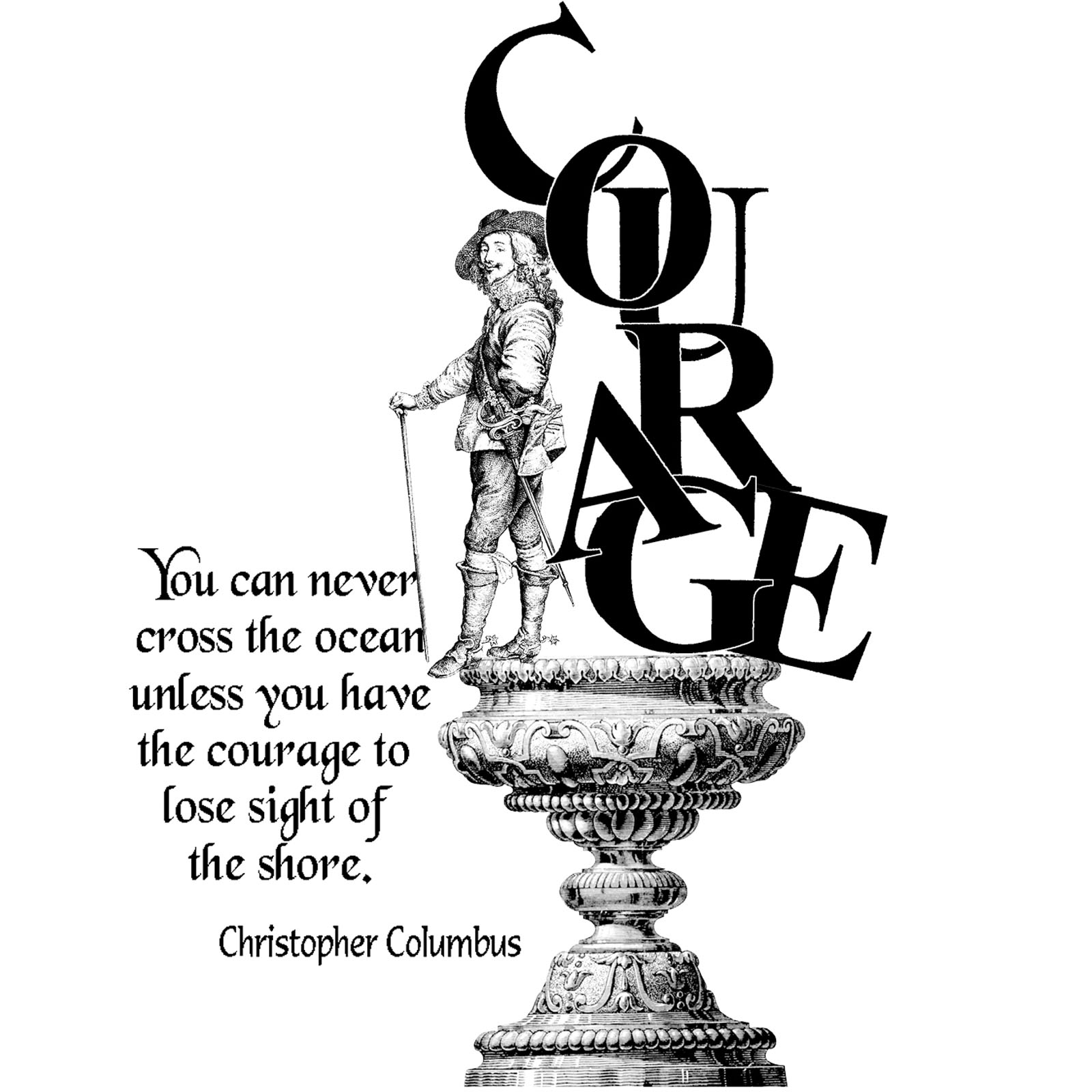 #1776a - Courage - Collage/Inspiration